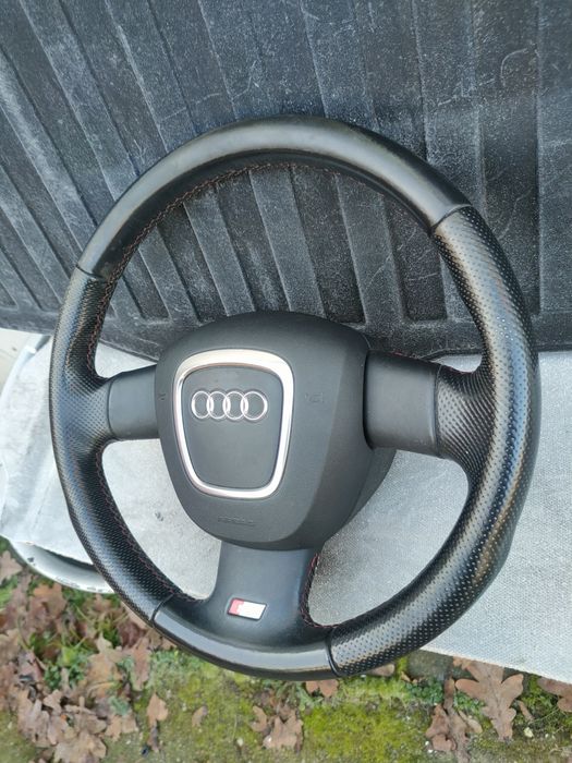 Audi A4 B7 A3 8P kierownica airbag trójramienna poduszka deska