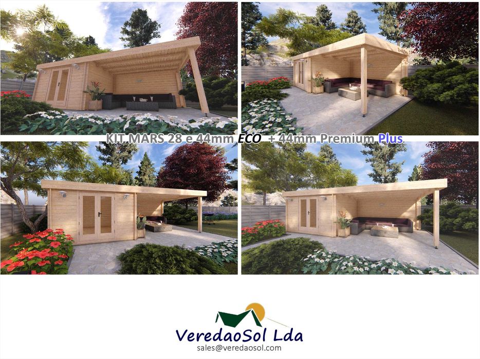 Casa Madeira MARS-Eric 25m² - 28/44mm  c. soalho 19mm - Terraço 12.4m²