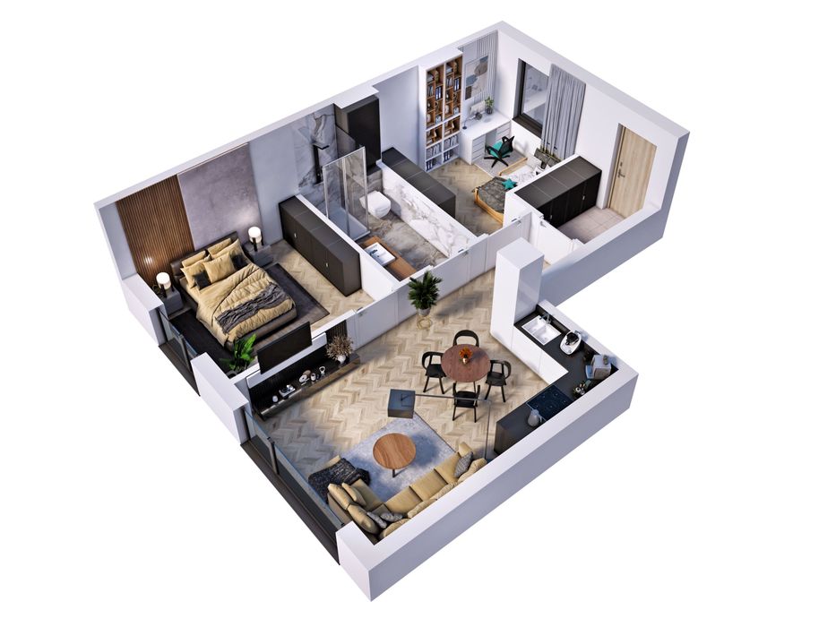 Nowoczesne 3 pokoje | 56 m² ogródek | 2 miejsca postojowe | blisko s8 - Więcej