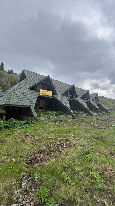 4 спарені котеджі з дерев'яного зрубу в селі Тухля!