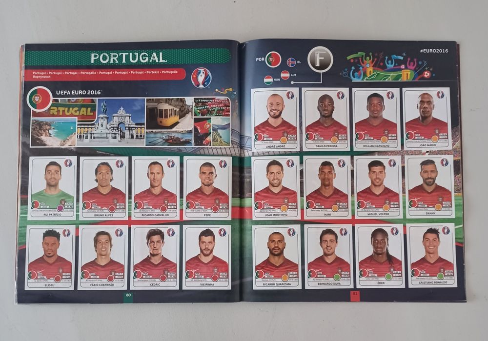 Caderneta completa Euro 2016 Panini