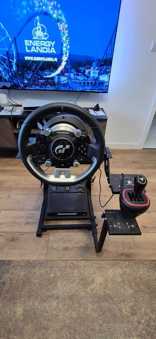 Zestaw sim racing VR, Thrustmaster T-GT II, skrzynia, stelaż, google