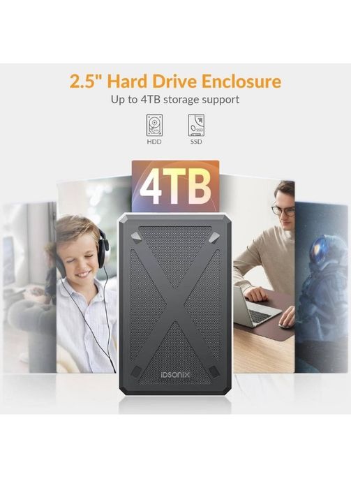 IDsonix 2.5-дюймовий корпус для жорсткого  диску USB 3.0 до SATA |||