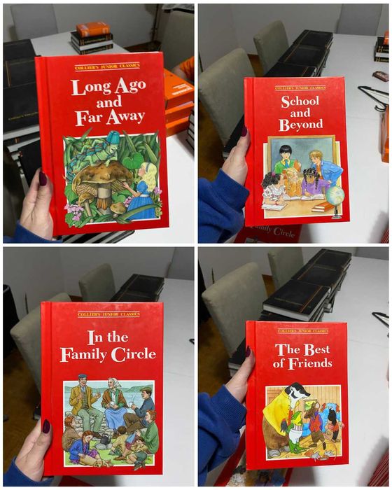 Coleção de livros ingleses Collier's Junior Classics 4-16