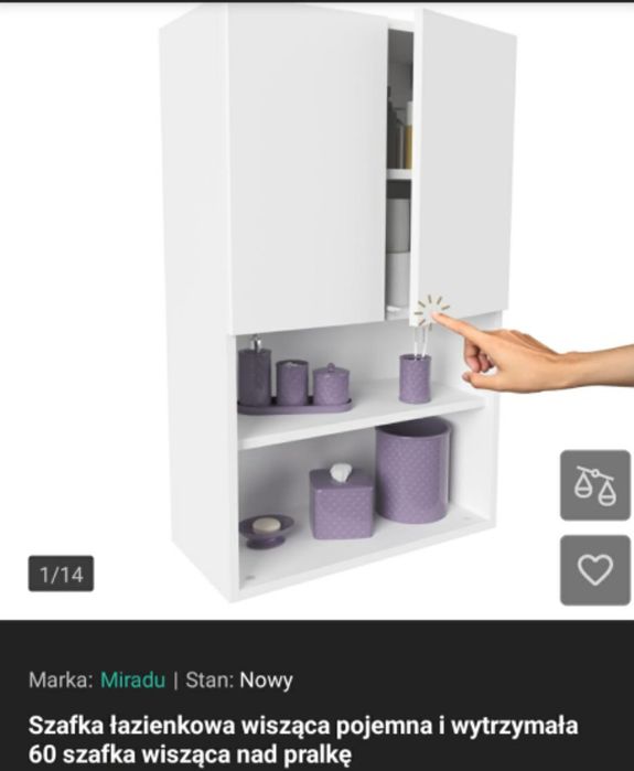 Sprzedam szafka łazienkowa wisząca