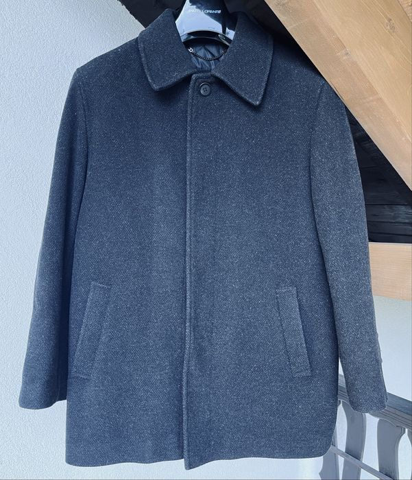 Wełniany płaszcz męski M