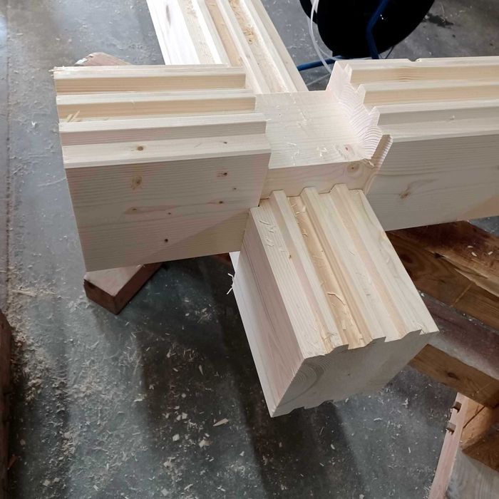 Drewno na dom z bali obróbka CNC BSH KVH