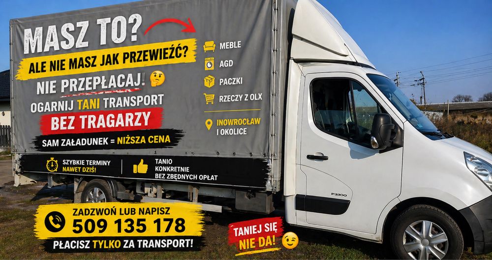 Usługi Transportowe   Tani transport Bagażówka