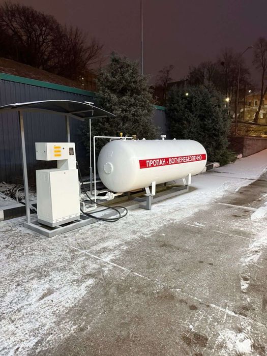 Газова заправка АГЗС, модуль газовий LPG, резервуар пропан-бутан