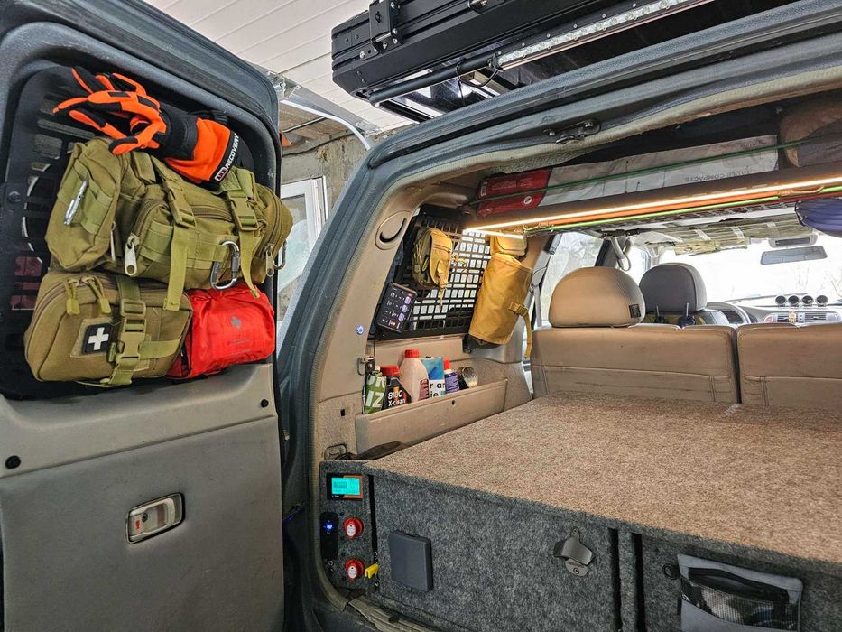Органайзер MOLLE-панель захист вікон багажника Nissan Patrol GR Y60 Y61 Y62 XRoad