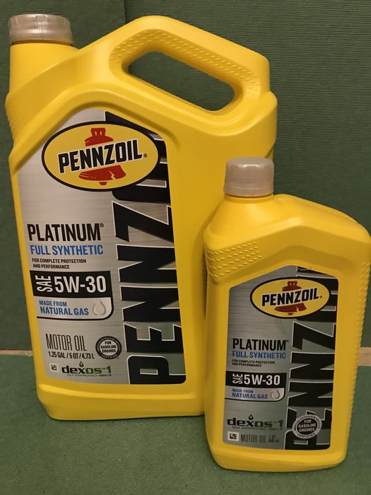 Мастило PENNZOIL  PLATINUM, та ULTRA , 5W20 5W30 0W20 0W40 ,5 кварт .