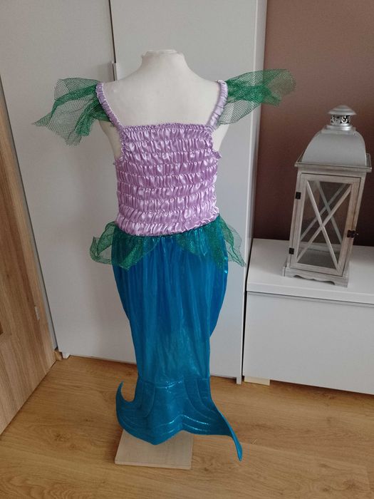 Strój karnawałowy ARIELKA SYRENKA kostium przebranie 146/152 (5)