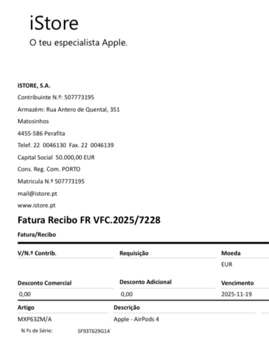 Airpods 4 NOVO com garantia