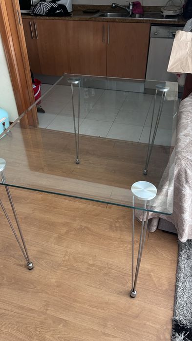 Mesa cozinha em vidro