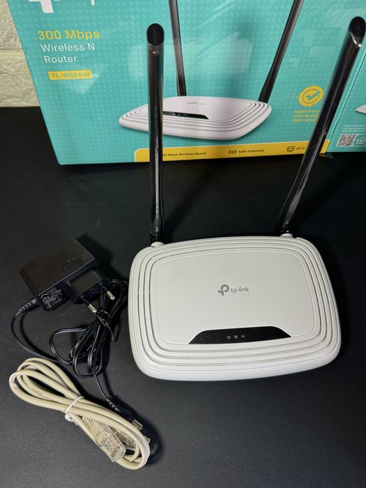 Маршрутизатор TP-LINK TL-WR841N WiFi4/ N300/ 100 Мбит/с (роутер)
