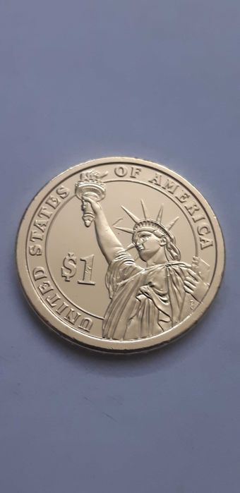 USA 1 dolar - 2010 - Millard Fillmore - platerowana złotem - mennica P