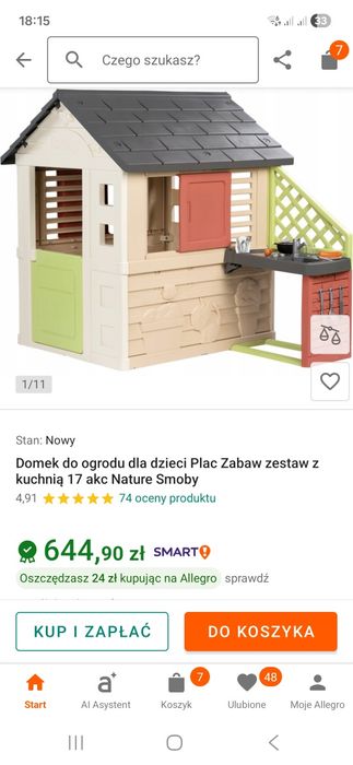Domek dla dzieci Smoby Pretty Haus Z Kuchenką (810703)