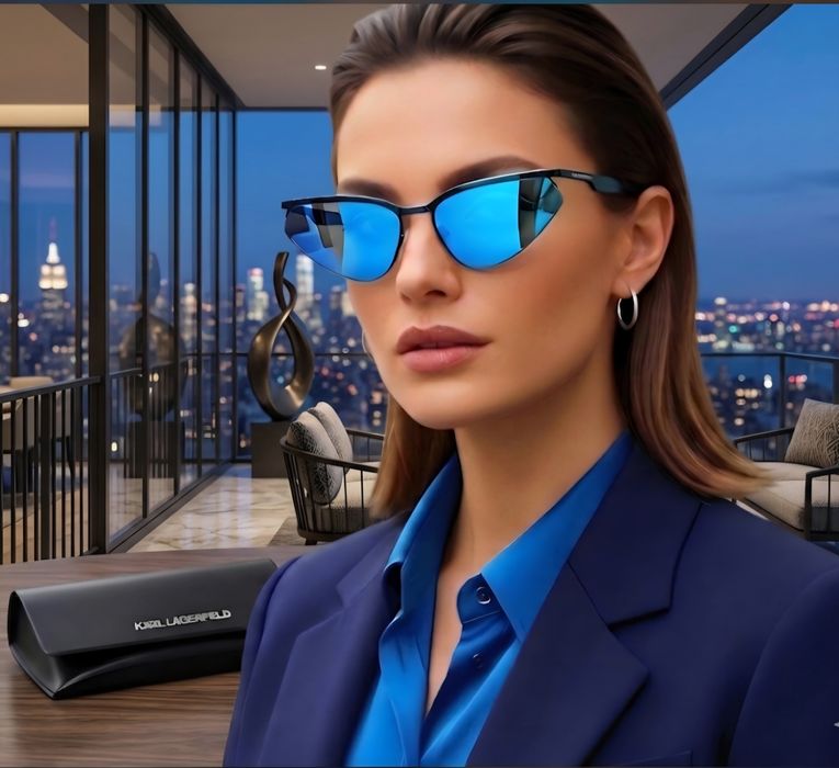 Oryginalne stylowe okulary przeciwsłoneczne Karl Lagerfeld