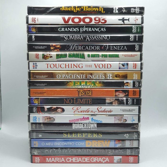 Lote 28/2 - Pack de 18 Filmes Novos e Selados em DVD - Ref.VI