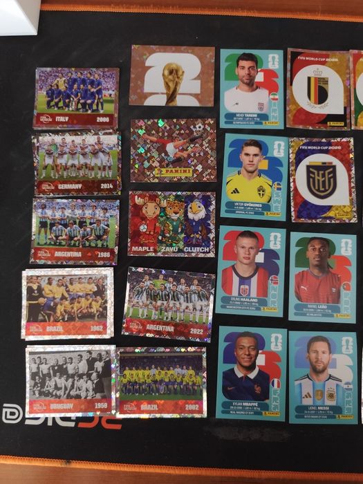 Cromos do mundial com extras