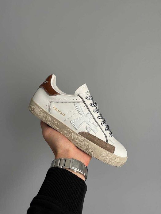 Кросівки Premiata Stevend 6483 Beige/White premium steven