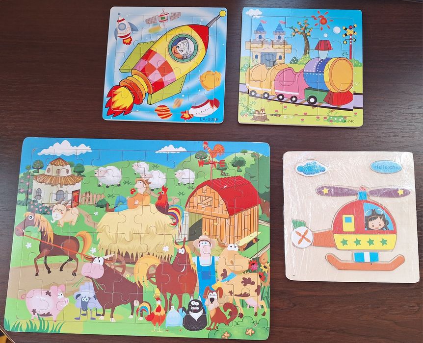 Пазли дерев'яні 2-3 роки