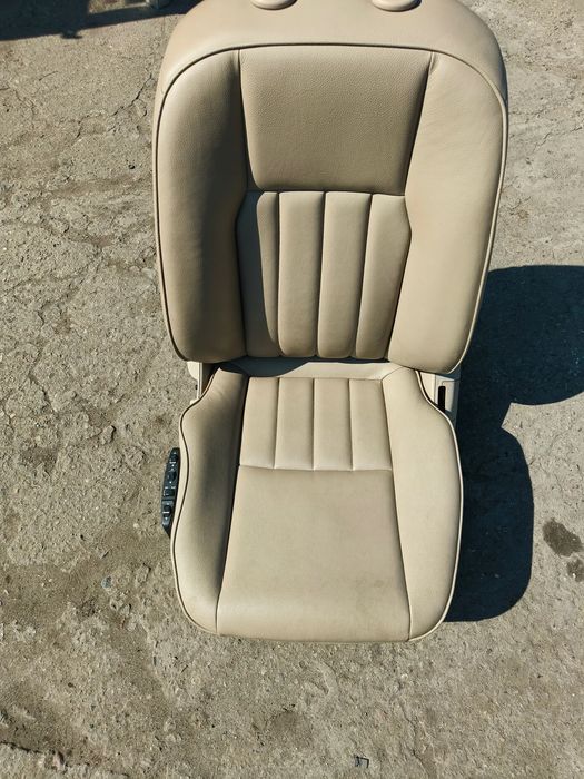 Mercedes C Klasa W204 Lift Fotel Lewy Przedni Jasna Skóra Grzany Pompowany