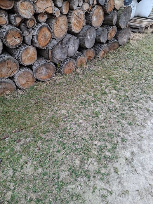 Dąb olcha klocki do rąbania drewno opałowe ,deski ,bale  sezonowane