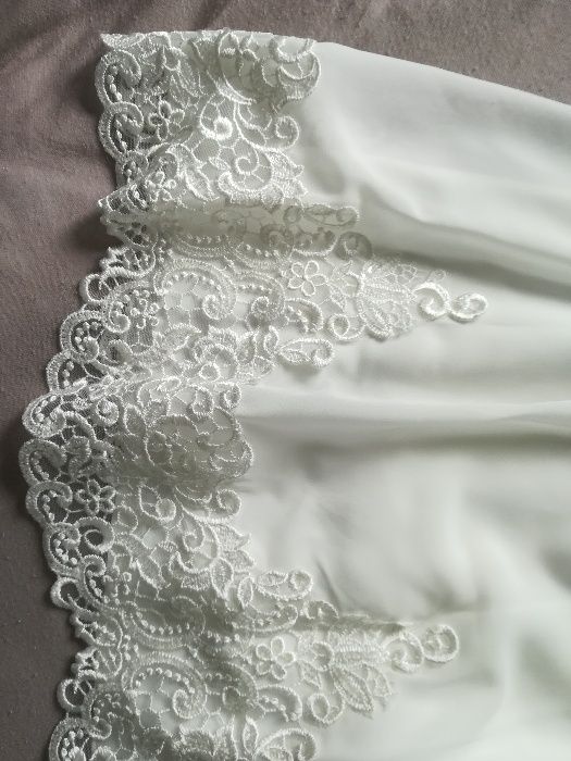 Sukienka ślubna ciążowa krótka