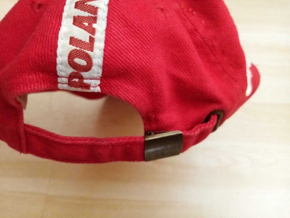 Czapka z daszkiem Polska meczowa biało-czerwona 56 cm