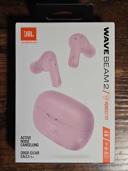 JBL Vibe Beam 2 Różowy
Słuchawki Douszne, True Wireless