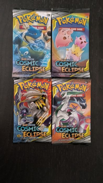Cosmic Eclipse - 4 pokémon boosters pack art