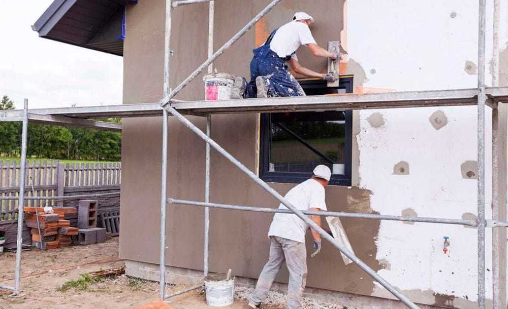 Послуги фасадних робіт утеплення та шпаклювання