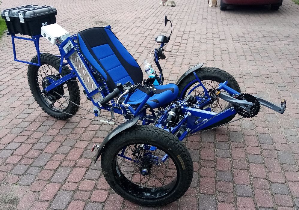 Rower poziomy trójkołowy elektryczny Warszawa PragaPołudnie • OLX.pl