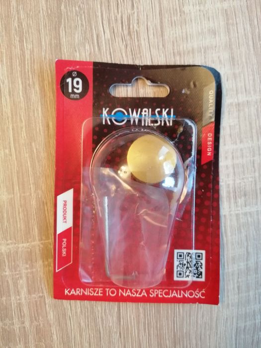 Zakończenie karnisza Luna 19 mm mosiądz