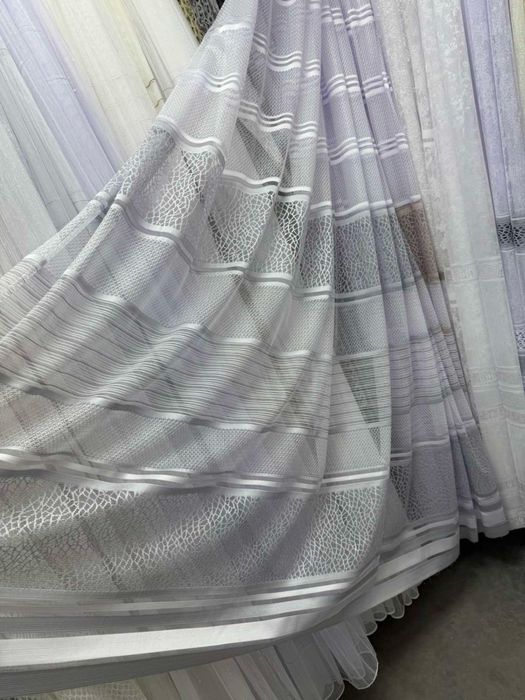 Тюль штори жакард турция китай фатин бамбук батист льон шифон