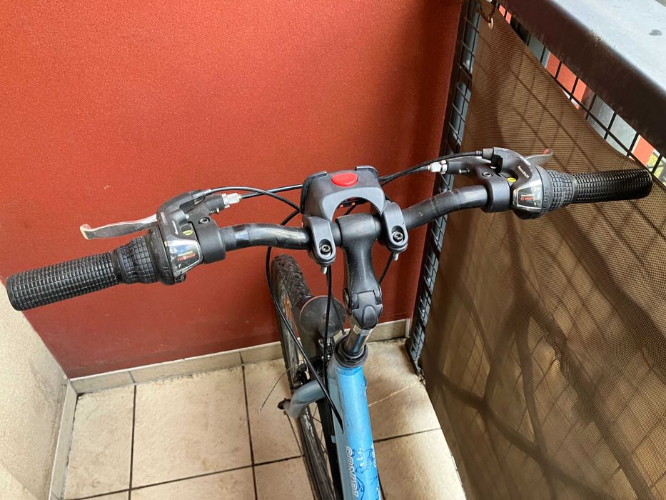 Rower miejski niebieski