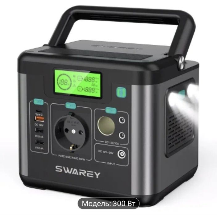 Портативна зарядна станція SWAREY S160 + сонячна панель 100W