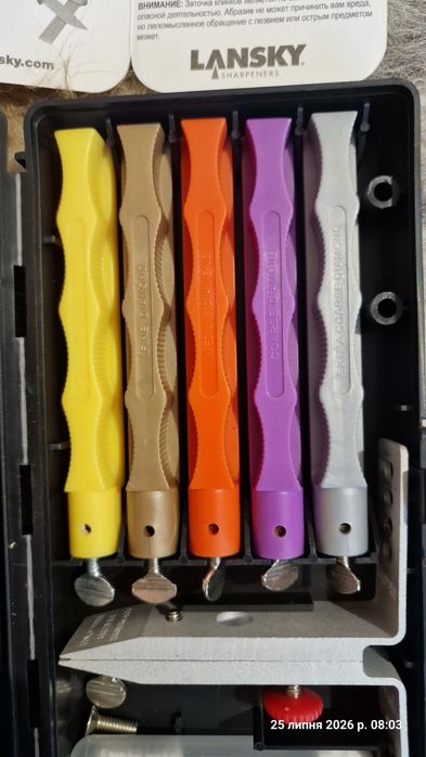 Точильна система Lansky Deluxe Diamond Knife Sharpening System LKDMD