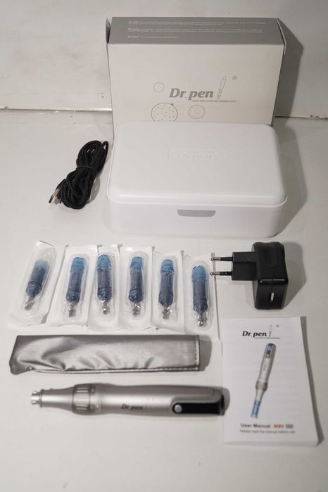 Dr Pen Dermapen M8s Mezoterapia Mikroigłowa + 6 kartridży