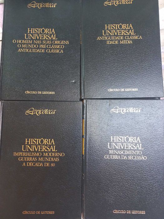Coleção História Universal Lexicoteca Círculo de leitores 5 volumes