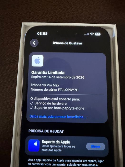 iPhone 16 pro Max 256gb como novo!!