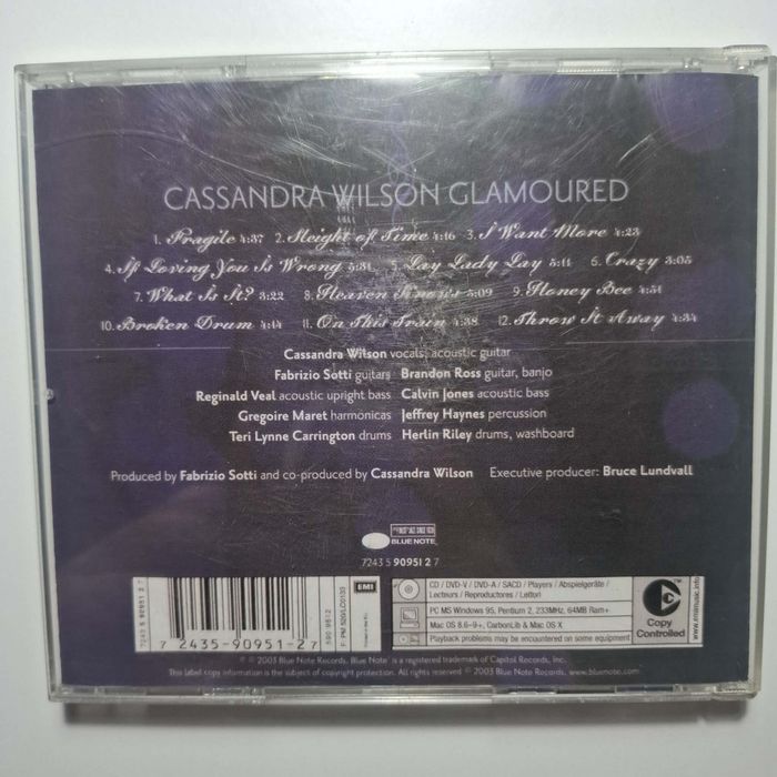 Cassandra Wilsona - glamoured VG #cd