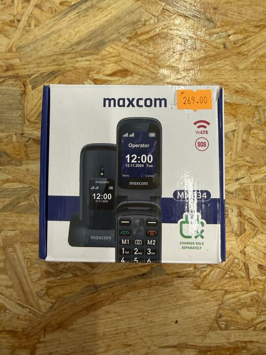 Telefon z klapka Maxcom MM834 na gwarancji, kupiony 23.09.25r.