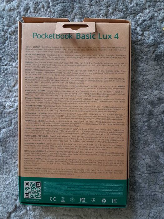Ebook Pocketbook Basic Lux 4