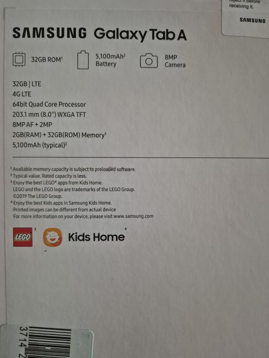 Продам планшет Samsung Galaxy Tab A(8.0/2019);2/32; 4G