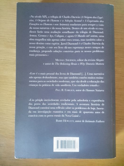 O mundo até ontem de Jared Diamond