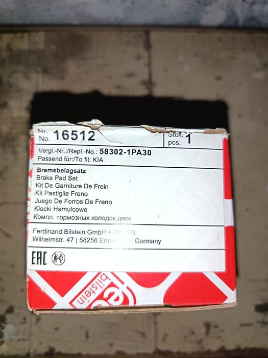 Pastilhas para trás para Kia ceed