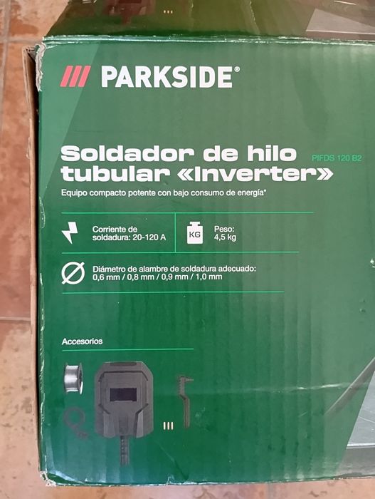 Máquina de soldar inverter Parkside nova