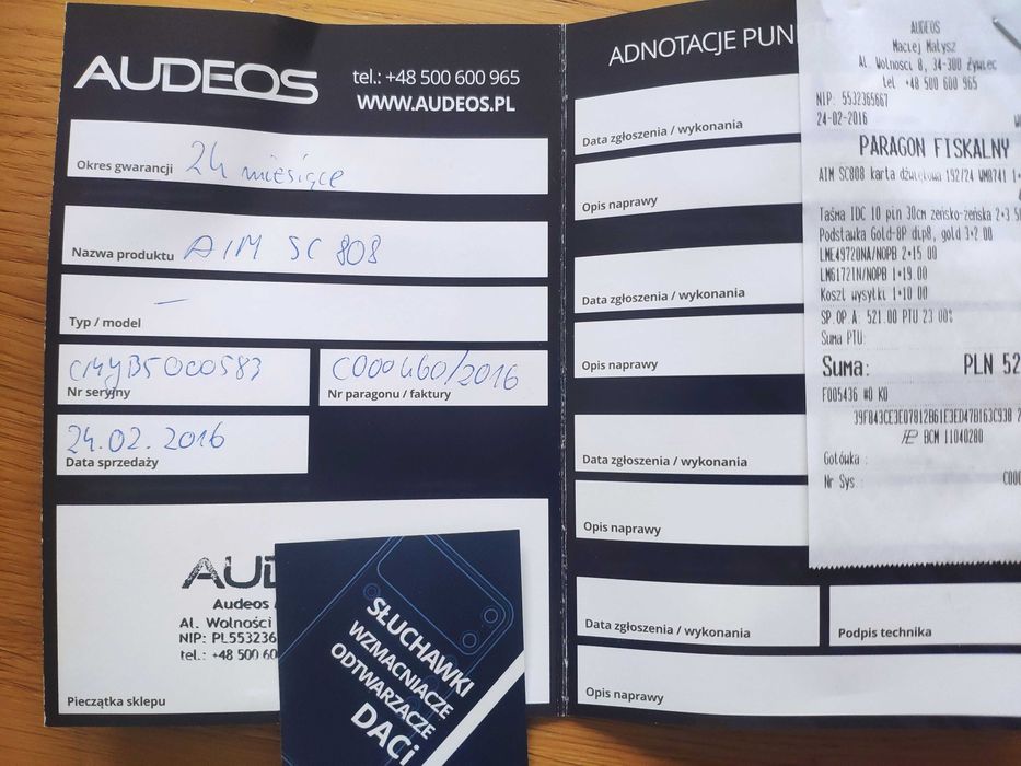 Karta dźwiękowa AIM SC808